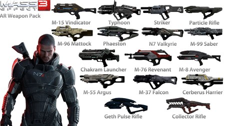 Mass Effect 3 AR Weapon Pack